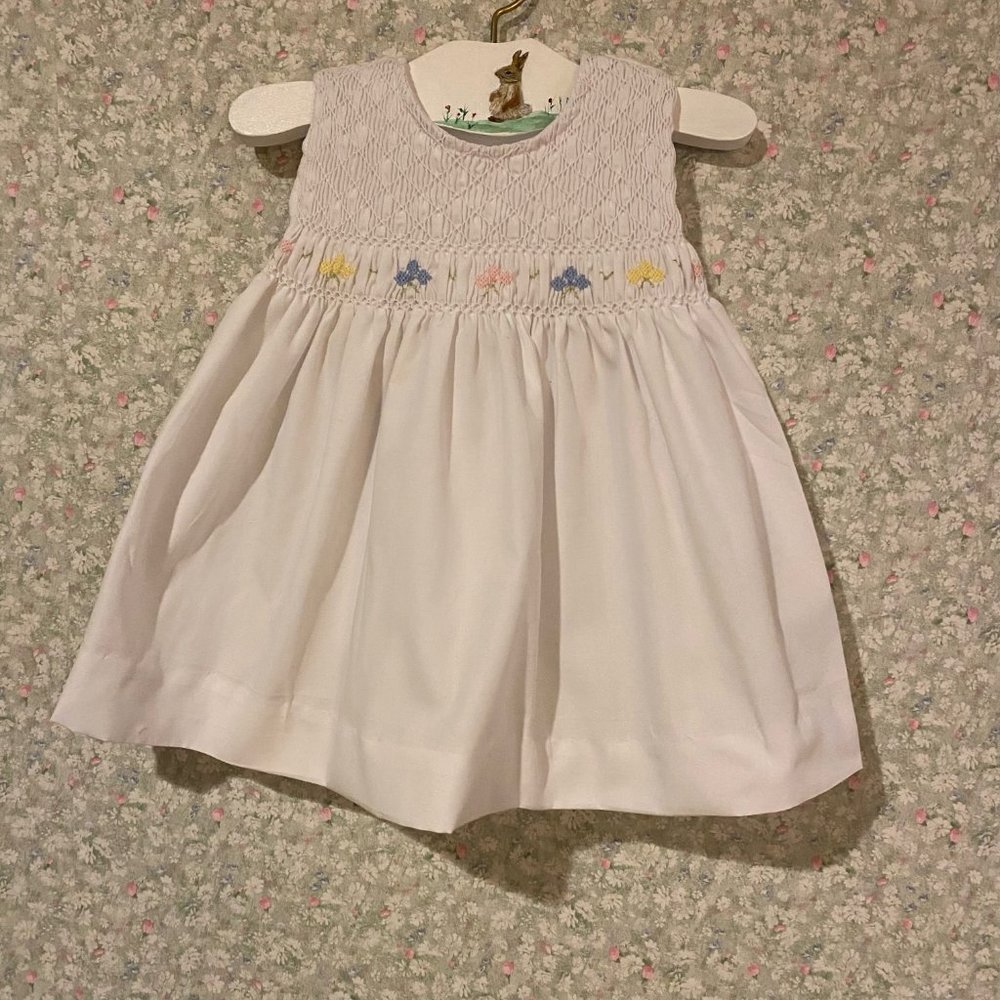 smocked infant dress